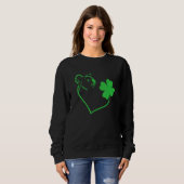 Koala Kleeblatt Heart C Leaf St Patrick's Day Sweatshirt (Vorne ganz)