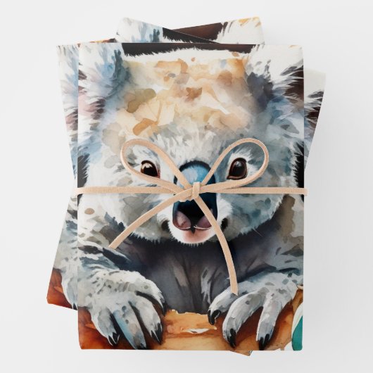 Koala Klettergarten Geschenkpapier Set (Beispiel)
