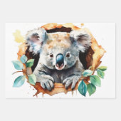 Koala Klettergarten Geschenkpapier Set (Vorderseite)