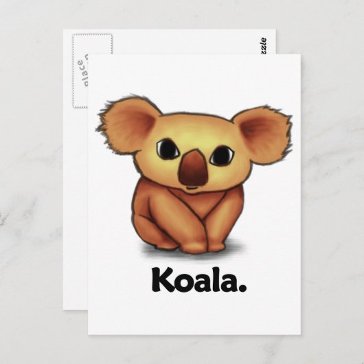 Koala Koala. Postkarte (Vorne/Hinten)