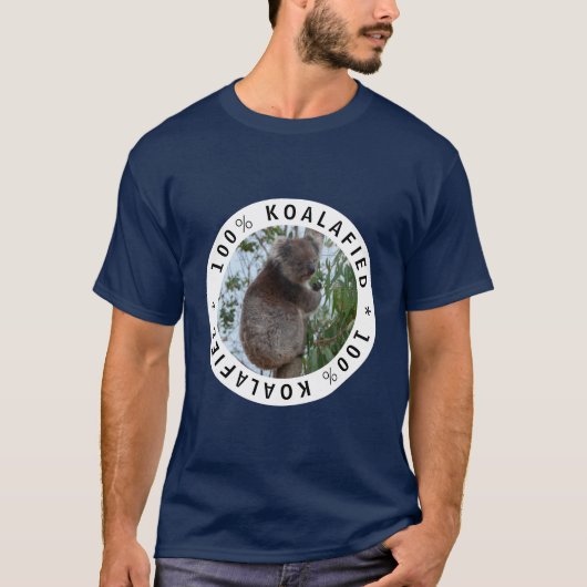 Koala Koalafied Qualified Niedlich Funny T-Shirt (Vorderseite)