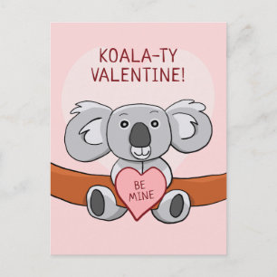 Koala Koality Be Mine Valentine Postkarte