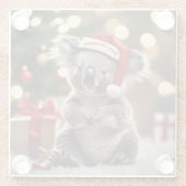 "Koala Kris Kringle: Christmas Down Under" Glasuntersetzer (Rückseite)