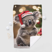 "Koala Kris Kringle: Christmas Down Under" Golfhandtuch (Insitu)