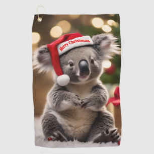 "Koala Kris Kringle: Christmas Down Under" Golfhandtuch