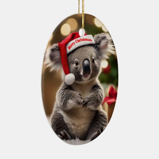 "Koala Kris Kringle: Christmas Down Under" Keramik Ornament (Rechts)