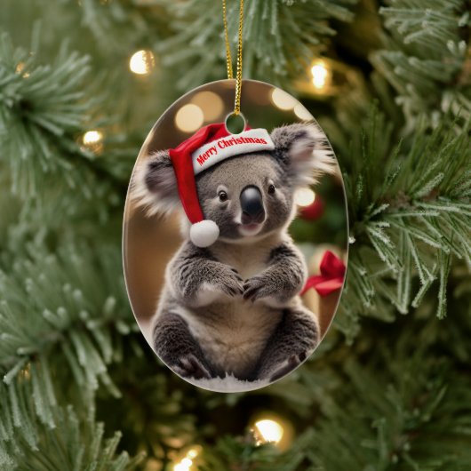 "Koala Kris Kringle: Christmas Down Under" Keramik Ornament (Baum)