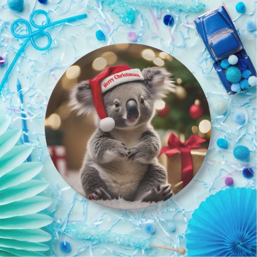 "Koala Kris Kringle: Christmas Down Under" Pappteller (Party)