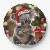 "Koala Kris Kringle: Christmas Down Under" Pappteller (Vorderseite)