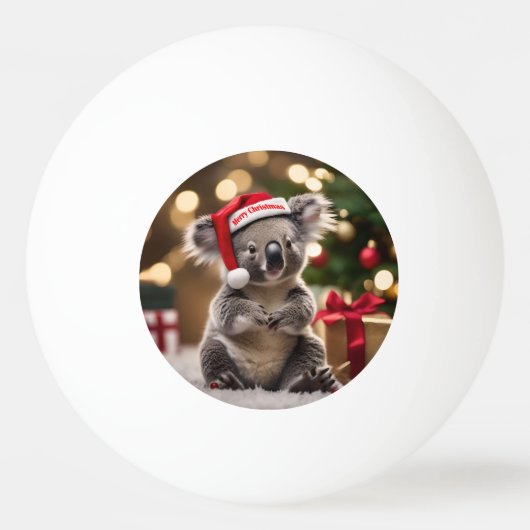 "Koala Kris Kringle: Christmas Down Under" Tischtennisball (Vorderseite)