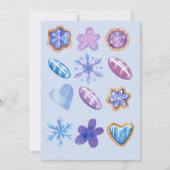 Koala Kuchen Eiscreme Blaue Wasserfarbe 1. Geburts Einladung (Rückseite)