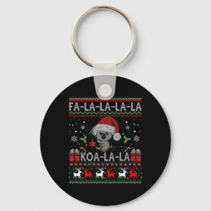 Koala-la-Cute Koala Bear Australian Christmas U Schlüsselanhänger