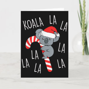 Koala La La La - Aussie Weihnachts-Pun lustig aust Karte