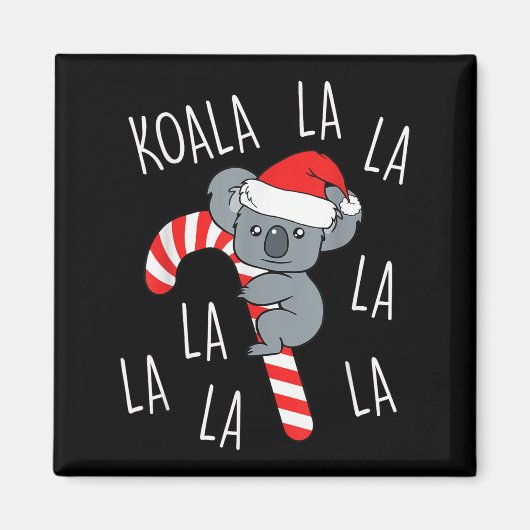 Koala La La La - Aussie Weihnachts-Pun Lustiger Au Magnet (Vorne)