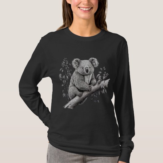 Koala - Langschläfer-T - Shirt (Vorderseite)