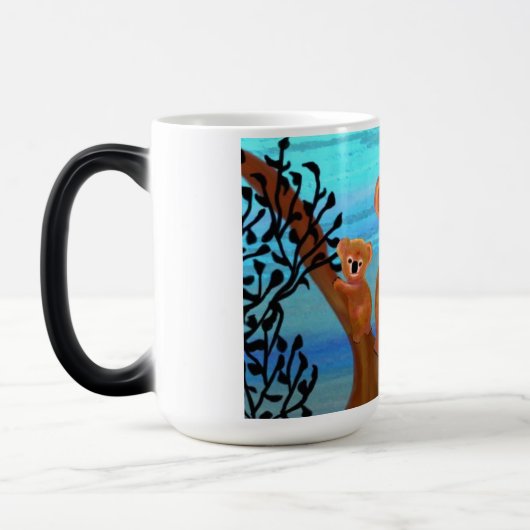 Koala-Lebensraum-Tasse Verwandlungstasse (Links)