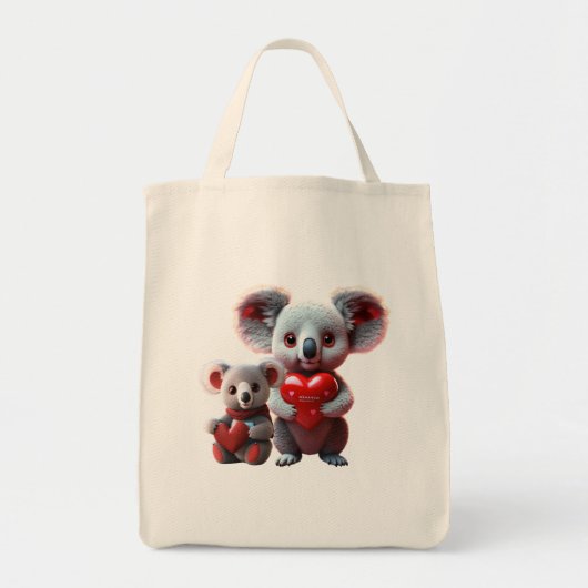 Koala Liebe: Ein Teich der Natur Tragetasche (Vorne)