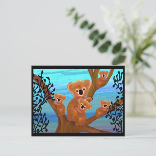 Koala Liebe Postkarte (Stehend Vorderseite)