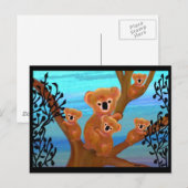 Koala Liebe Postkarte (Vorne/Hinten)