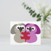 Koala Liebe Postkarte (Stehend Vorderseite)