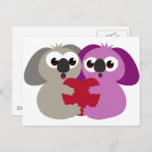 Koala Liebe Postkarte (Vorne/Hinten)