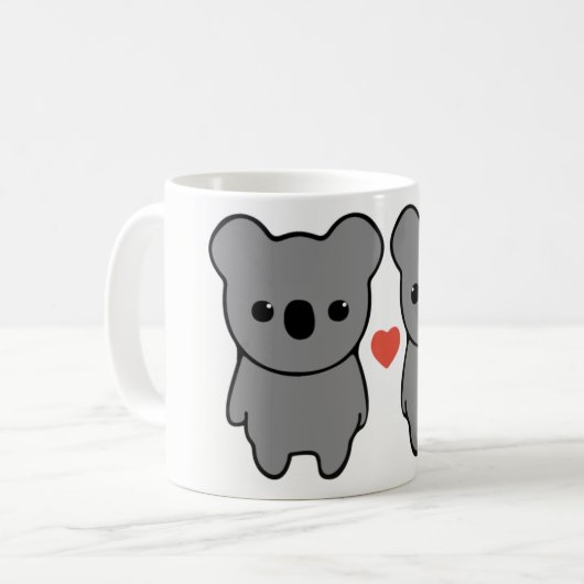 Koala-Liebe-Tasse Kaffeetasse (Vorderseite Links)