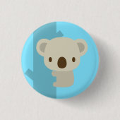koala light blue : pins button (Vorderseite)