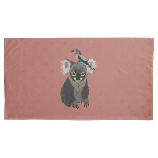 KOALA & LILLAC VOGEL KISSENBEZUG (Vorderseite)