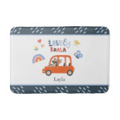 Koala Little Girl First Name Süße Tier Badematte (Vorderseite)