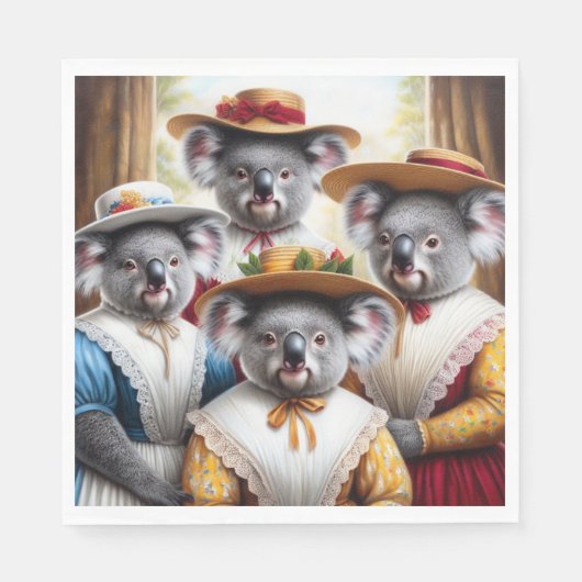 Koala Little Women Serviette (Vorderseite)