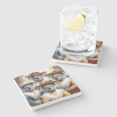 Koala Little Women Steinuntersetzer (Seitenansicht)