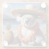 Koala Luau Glasuntersetzer (Rückseite)
