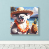 Koala Luau Leinwanddruck (Insitu (Holzboden))
