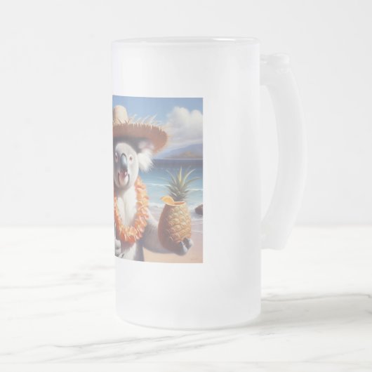 Koala Luau Mattglas Bierglas (VorderseiteRechts)