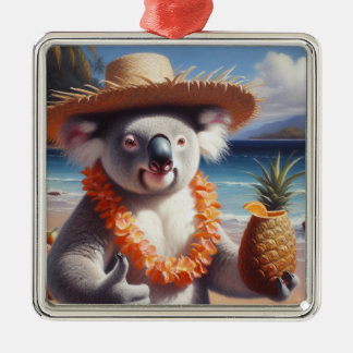 Koala Luau Ornament Aus Metall