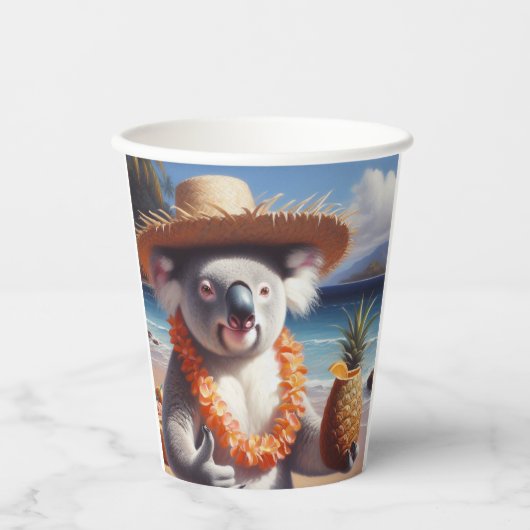 Koala Luau Pappbecher (Vorderseite)