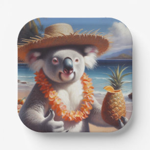 Koala Luau Pappteller