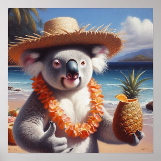 Koala Luau Poster (Vorne)