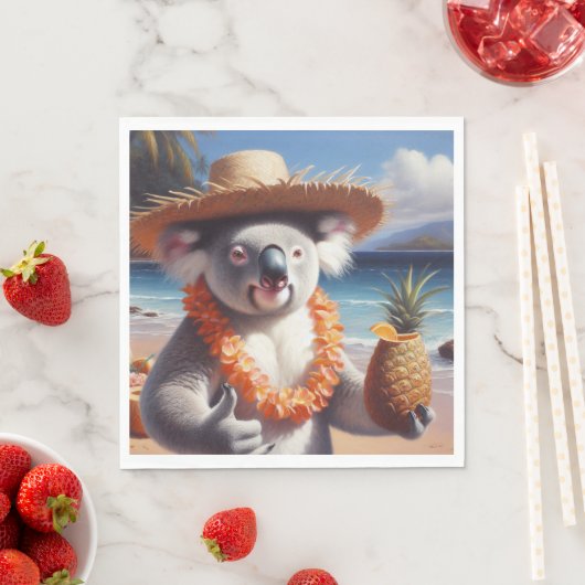 Koala Luau Serviette (Beispiel)