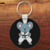 Koala macht Karate  Schlüsselanhänger (Vorderseite)