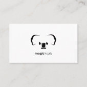 Koala Magic Modern Süße Tier Visitenkarte (Vorderseite)