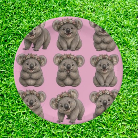 Koala-Magie Pappteller