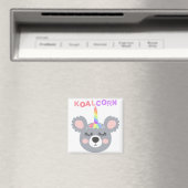 Koala Maisbär mit Regenbogenhorn Cool Koala Magnet (In Situ (Geschirrspüler))