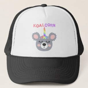 Koala Maisbär mit Regenbogenhorn Cool Koala Truckerkappe