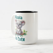 Koala Mich Süß  Zweifarbige Tasse (Vorderseite Links)