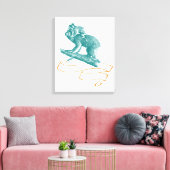 Koala mit Baby Leinwanddruck (Insitu (Wohnzimmer))