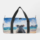 Koala mit Blick auf den Ozean Duffle Bag (Rückseite)
