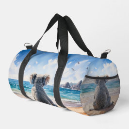 Koala mit Blick auf den Ozean Duffle Bag