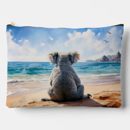 Koala mit Blick auf den Ozean Zubehörtasche