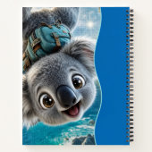 Koala mit dem Kopf nach unten Notizblock (Rückseite)